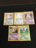 POKEMON MEGA Collection - 5 Holo Holofoil Vintage Trading Card Lot