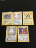 POKEMON MEGA Collection - 5 Holo Holofoil Vintage Trading Card Lot