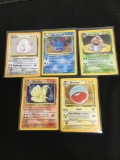 POKEMON MEGA Collection - 5 Holo Holofoil Vintage Trading Card Lot