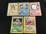 POKEMON MEGA Collection - 5 Holo Holofoil Vintage Trading Card Lot