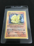 HIGH END Pokemon - Base Set SHADOWLESS Ninetales Holo Rare Trading Card 12/102