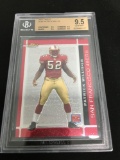 BGS Graded 2007 Finest PATRICK WILLIS 49ers ROOKIE Football Card - Gem Mint 9.5