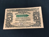 Vintage Wrigley United Profit Sharing Coupon 5 Coupons Value from Estate