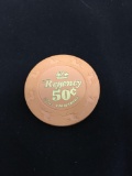 Regency Casino - Bell, California - 50 Cent Casino Chip from Collection