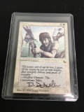 ARTIST SIGNED Magic the Gathering SQUIRE The Dark DENISE DETWILER Autograph Card