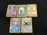 5 Card Lot of Vintage Pokemon HOLOFOIL Cards from Awesome Collection