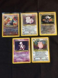 5 Card Lot of Vintage Pokemon HOLOFOIL Cards from Awesome Collection