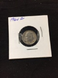 1964-D United States Roosevelt Silver Dime - 90% Silver Coin