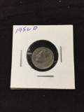 1952-D United States Roosevelt Silver Dime - 90% Silver Coin