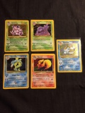 POKEMON MEGA Collection - 5 Holo Holofoil Vintage Trading Card Lot