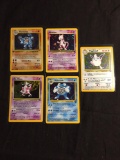 POKEMON MEGA Collection - 5 Holo Holofoil Vintage Trading Card Lot