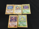 POKEMON MEGA Collection - 5 Holo Holofoil Vintage Trading Card Lot