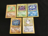 POKEMON MEGA Collection - 5 Holo Holofoil Vintage Trading Card Lot