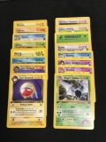 WOW Pokemon Collection - 15 Vintage 1st Edition Trading Cards