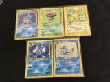 POKEMON MEGA Collection - 5 Holo Holofoil Vintage Trading Card Lot