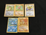 POKEMON MEGA Collection - 5 Holo Holofoil Vintage Trading Card Lot