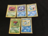 POKEMON MEGA Collection - 5 Holo Holofoil Vintage Trading Card Lot