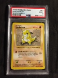 PSA Graded 1999 Pokemon Game Base Shadowless Sandshrew #62 Mint 9