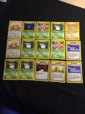 WOW Pokemon Collection - 15 Vintage 1st Edition Trading Cards