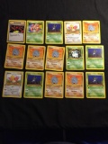 WOW Pokemon Collection - 15 Vintage 1st Edition Trading Cards