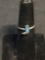 Broken Edge Turquoise Inlaid 10x7mm Sterling Silver Old Pawn Mexico Cowboy Boot Ring Band