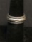 Hand-Engraved 7mm Wide Sterling Silver Spinner Band