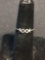 Petite 3.5mm Wide XXX Themed Sterling Silver Ring Band