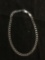 Curb Link 3mm Wide 7in Long Italian Made Sterling Silver Bracelet