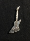Hard Rock Caf? San Antonio 45x13mm Guitar Motif Sterling Silver Pin