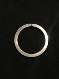 Tiffany & Co Designer 30mm Diameter 3mm Wide Solid Sterling Silver Keyring
