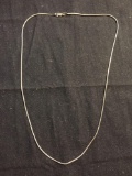 Snake Link 1.25mm Wide 20in Long Italian Made Sterling Silver Chain