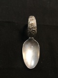 Kirk & Son Co Designer Floral Filigree Decorated 3.5x1.25in Vintage Collectible Solid Sterling