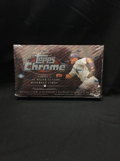 Factory Sealed Topps Chrome 1999 Baseball Series 1 Hobby Box 24 Pack Box