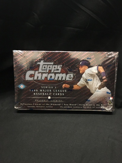 Factory Sealed Topps Chrome 1999 Baseball Series 1 Hobby Box 24 Pack Box