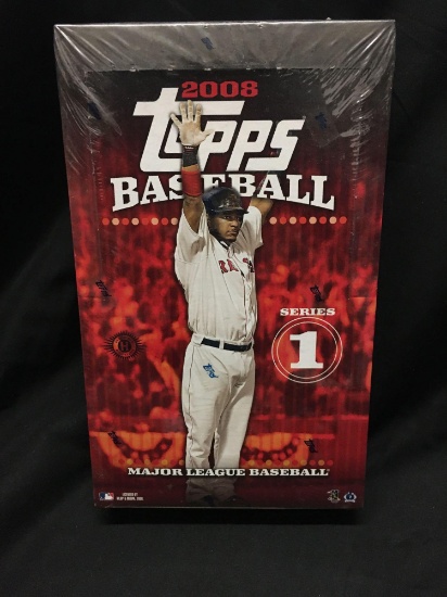 Factory Sealed Topps Baseball 2008 Series 1 Hobby Box 36 Pack Box