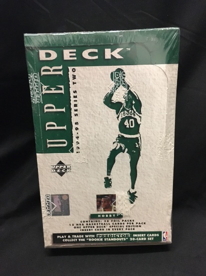 Factory Sealed Upper Deck Basketball 1994-95 Series Two Hobby Box 36 Pack Box