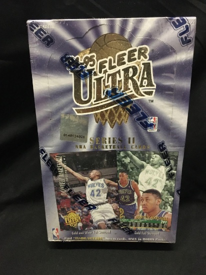 Factory Sealed Fleer Ultra Basketball '94-95 Series II Hobby Box