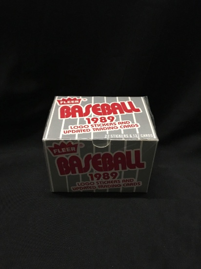 Factory Sealed Fleer Baseball 1989 Logo Stickers and Updated Trading Cards Set