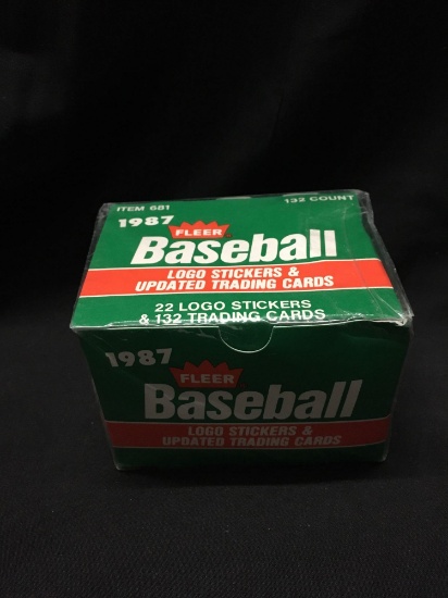 Factory Sealed Fleer Baseball 1987 Logo Stickers and Updated Trading Cards Set