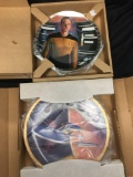 2 Count lot of Vintage Star Trek Decoration Plates