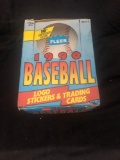 Complete Box Fleer 1990 Baseball Hobby Box 36 Count Box 36 Pack Box