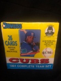 Factory Seaked 1991 Donruss Cubs Complete Team Set 26 Card Set Wow