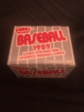 Fleer 1989 Baseball Logo Stickers and Updated Trading Cards 132 Card Set