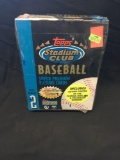Factory Sealed Topps Stadium Club Super Premium 1993 Baseball Series 2 Hobby Box 24 Pack Box