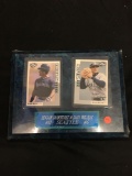 Sealed Edgar Martinez & Dan Wilson Seattle Mariners Plaque with Cards