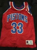 Grant Hill Pistons Champion NBA Jersey Size 40