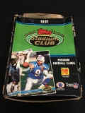 Topps Stadium Club 1991 Premium Football Cards 20 Sealed Packs from Store Closeout