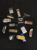 Cool Vintage Lot of 14 Lighters all Unique