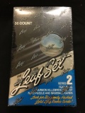 Factory Sealed 1991 Leaf Set Baseball Cards Series 2 from Store Closeout