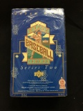 Factory Sealed Upper Deck 1993 MLB Baseball Cards Series Two from Store Closeout